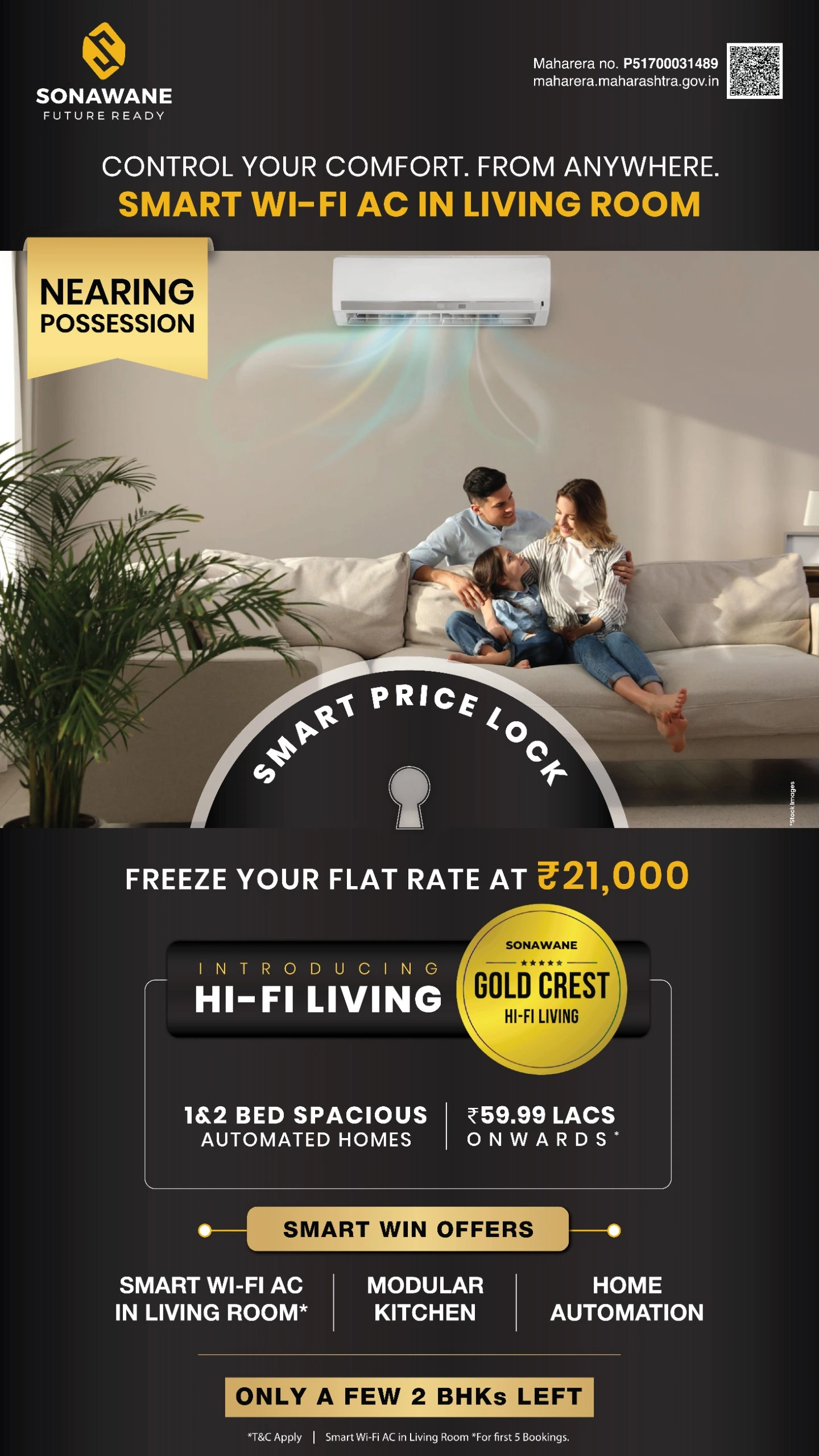 1 & 2 BHK Gold Crest Dombivli Mobile Banner